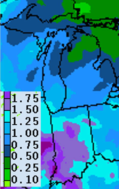 Precipitation forecast for April 28 – May 5.